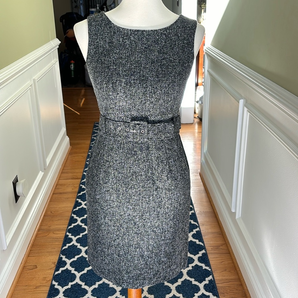 NWOT • Banana Republic • Tweed Dress with Belt